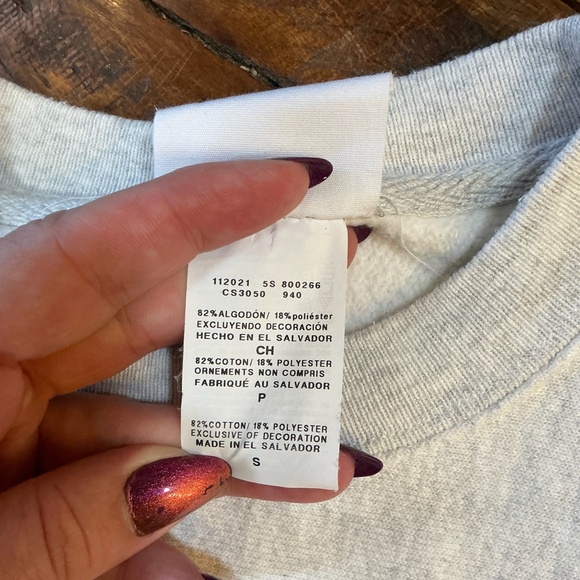 Champion Reverse Weave Nashville Crewneck Sweatshirt Gray Small - Picture 8 of 9